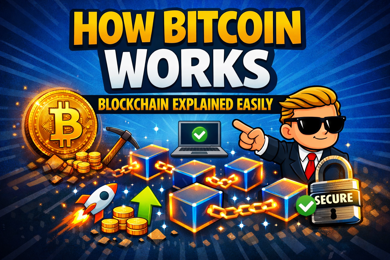 How Bitcoin Works – Blockchain Explained Easily